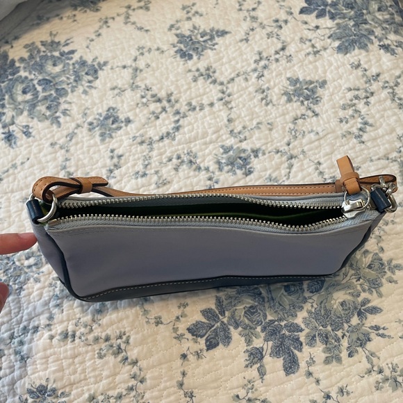 AUTHENTIC Y2K FALL 2003 BLUE SHOULDER BAG PURSE - Picture 2 of 5